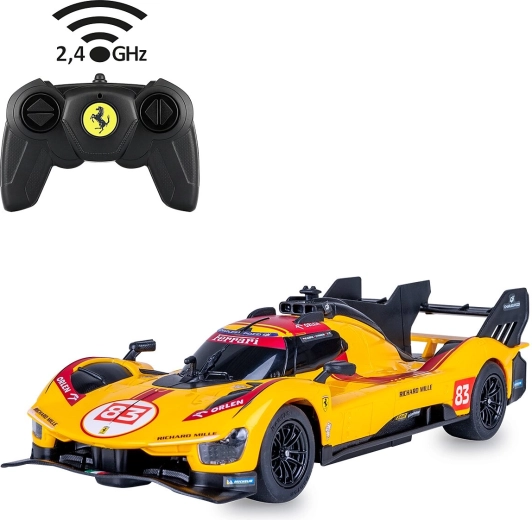 Voiture télécommandée JAMARA Ferrari 499P-N83 1:24 jaune