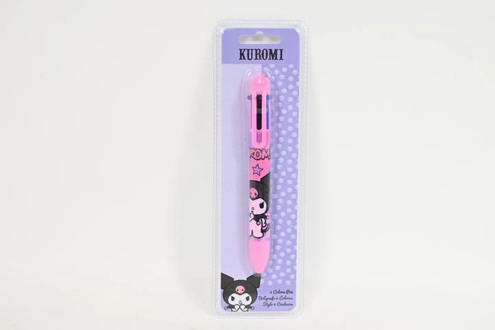 Stylo bille multicolore Kuromi 6 couleurs
