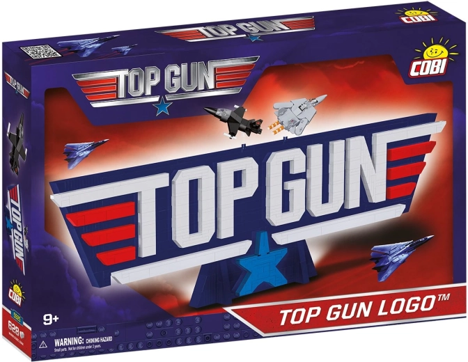 Coffret de construction COBI Logo 3D Top Gun, 628 pièces