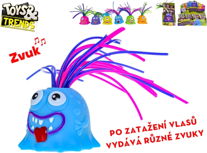Monstre interactif Toys&Trends Brainboooom avec longs cheveux et sons 6 cm