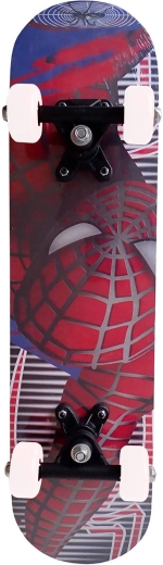 Skateboard enfant KUBIsport Spider-Man 58 × 16 cm jusqu’à 30 kg