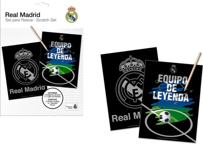 Images à gratter REAL MADRID – kit créatif