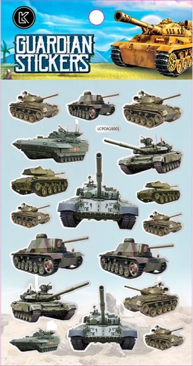 Autocollants TANKS – kit créatif pour enfants