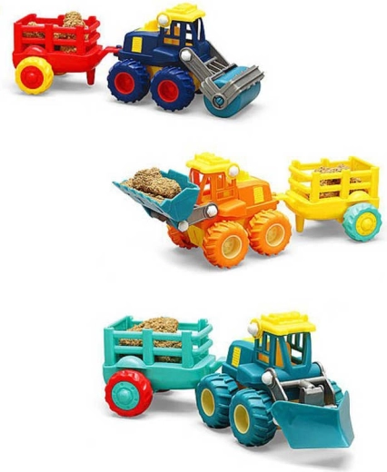 Véhicule de chantier à friction avec remorque - 1 set