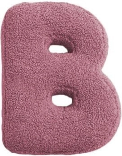 Mealini lettre en peluche B rose - 1 pièce