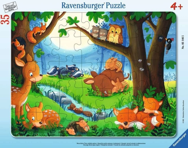 Puzzle Ravensburger Animaux avant d’aller dormir