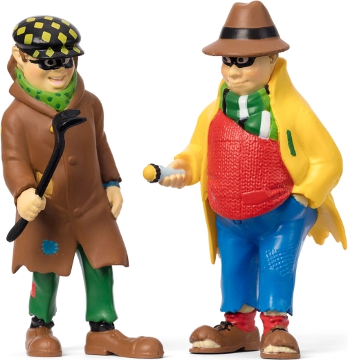 Figurines des bandits Dunder Karlsson et Blom – Fifi Brindacier (2 pcs)