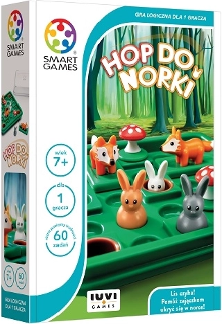 SmartGames Hop dans les terriers — jeu de logique de voyage
