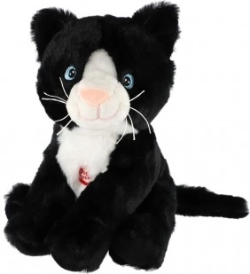 Chat en peluche avec son 20 cm