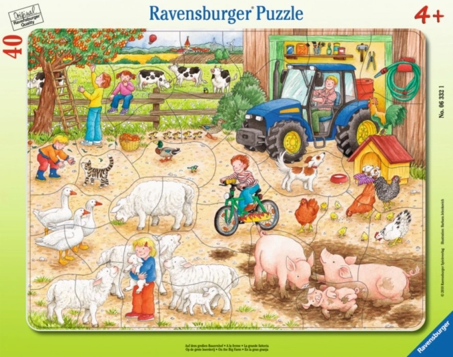 Puzzle Ravensburger À la grande ferme 40 pièces