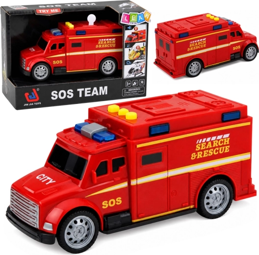 Véhicule de secours SOS Search & Rescue avec lumières et sons 15,5 cm - 1 pièce