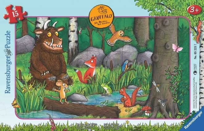 Puzzle La Souris et le Gruffalo de Ravensburger, 15 pièces