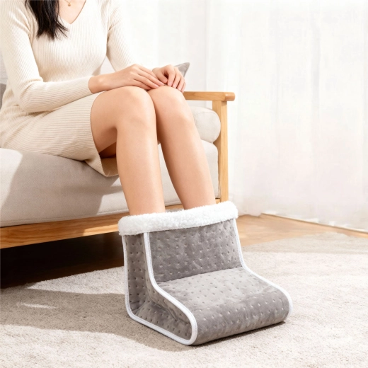 Chauffe-pieds électrique gris 20–40 W, 40–65 °C