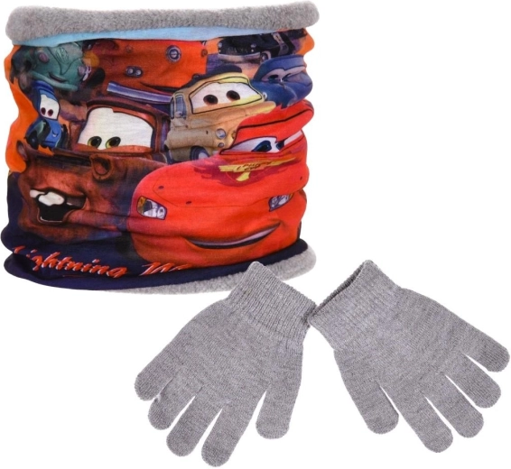 Ensemble tour de cou et gants Disney Cars avec masque cadeau - 1 pièce