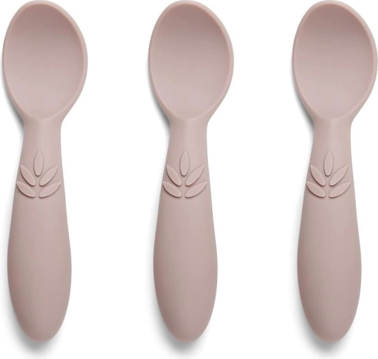 NUUROO Ella cuillères en silicone (3 pcs) woodrose