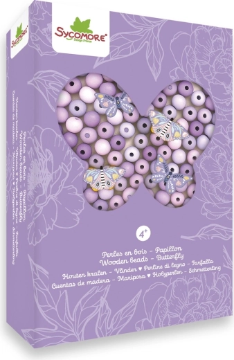 Perles en bois XS papillon - 1 pièce