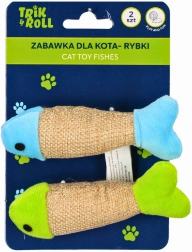 Jouet pour chat – petits poissons (2 pcs)