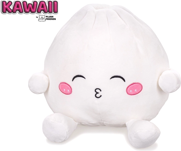 Plush Friends Kawaii peluche ravioli Bao avec bouche en cul-de-poule 25 cm - 1 pièce