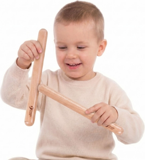 Claves rythmiques en bois Classic World pour enfants