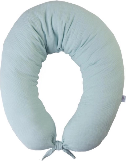 Babymatex coussin d’allaitement en mousseline Moon, turquoise clair, 260 cm