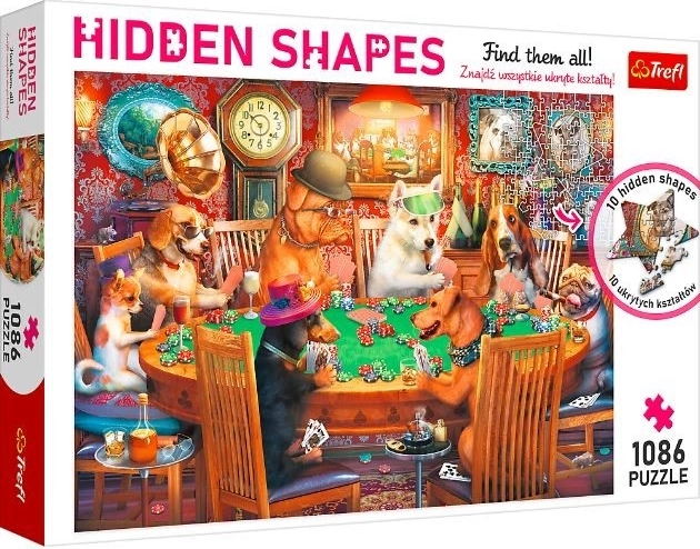 Puzzle TREFL Hidden Shapes Soirée de jeu 1086 pièces