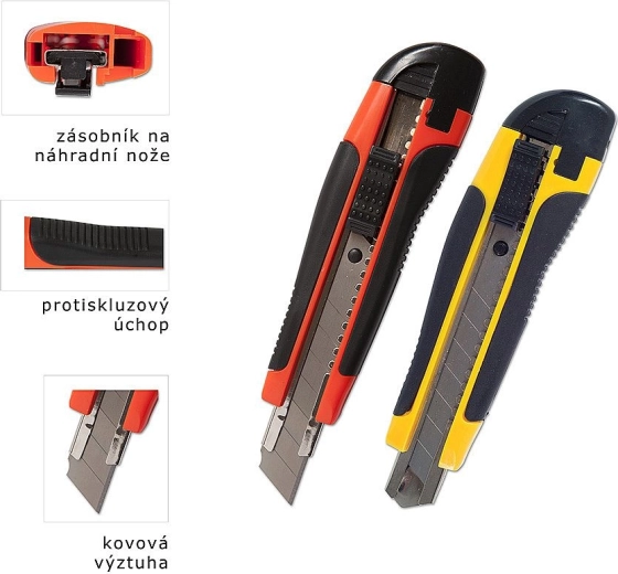 Cutter à lame sécable avec guide métallique 18 mm CONCORDE