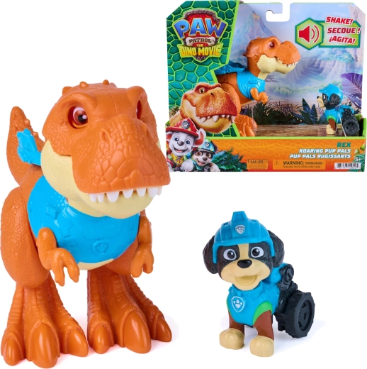 Spin Master Paw Patrol Dino Movie – Rex avec T‑Rex Timmy interactif