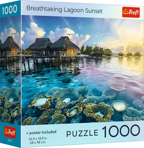 Puzzle Trefl « Coucher de soleil sur la lagune » 1000 pièces