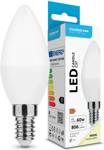Modee LED bougie C37 8,5 W E14 806 lm blanc neutre