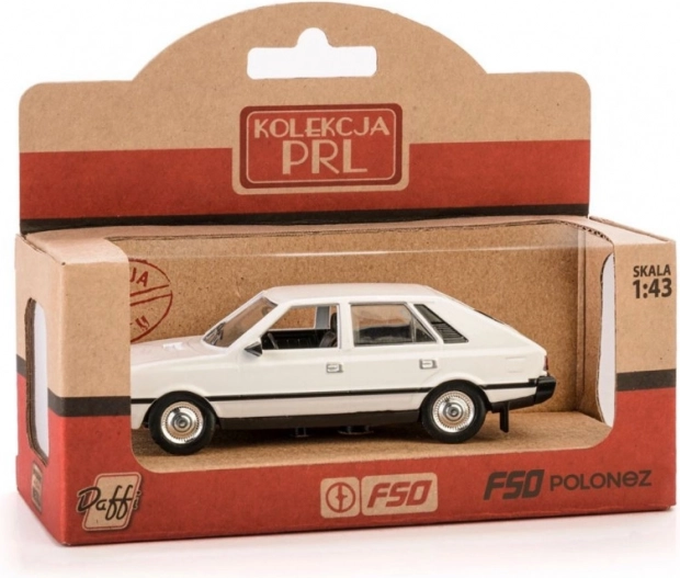 Modèle de voiture FSO Polonez 1:43 – modèle métallique blanc