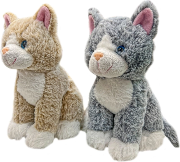 Chat en peluche 23 cm – compagnon tout doux pour enfants dès la naissance