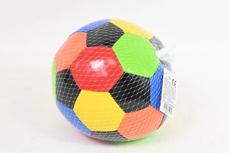 Balle souple multicolore avec grelot