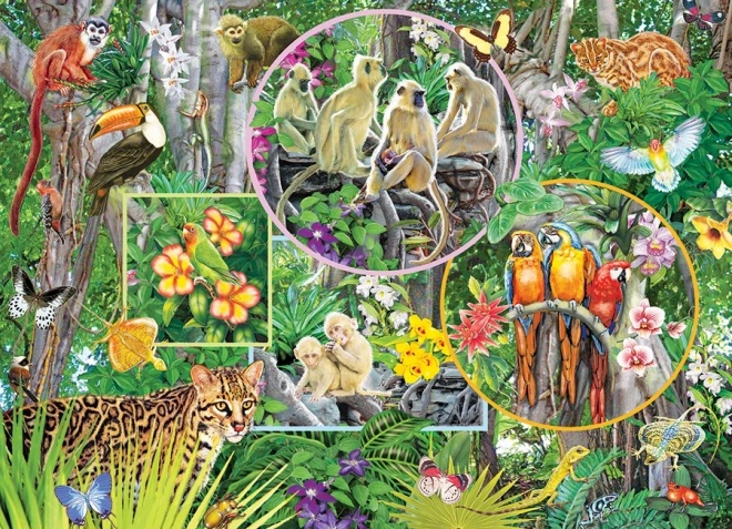 Puzzle familial La Magie de la jungle 350 pièces COBBLE HILL