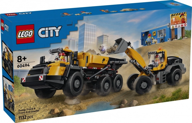 LEGO City Camion-benne et chargeuse sur pneus