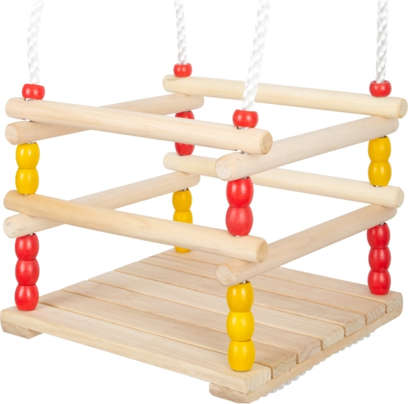 balançoire pour enfants en bois avec barrière SMALL FOOT