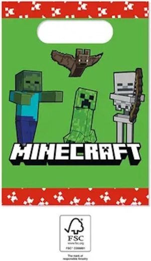 Sachets de fête Minecraft (4 pcs)
