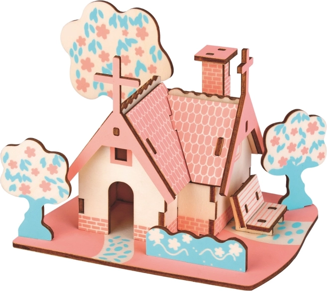 Woodcraft puzzle 3D en bois cabane américaine