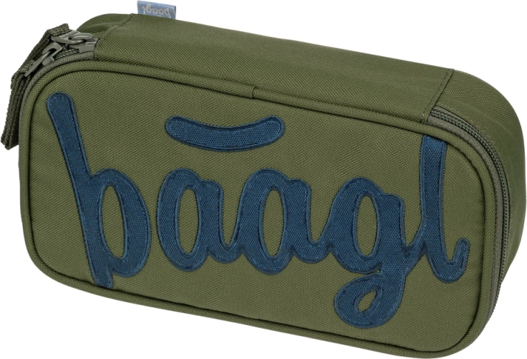 Trousse scolaire Baagl étui Olive avec certification GRS
