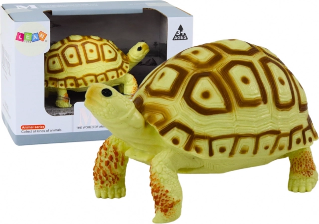 Figurine de collection tortue – jaune clair et marron, 11 cm