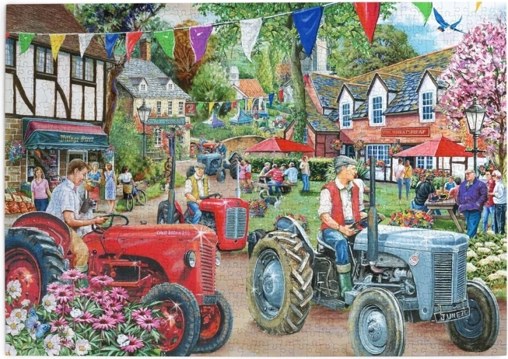 Puzzle House of Puzzles Défilé de tracteurs 1000 pièces