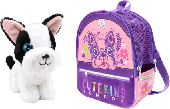 chien en peluche avec petit sac à dos pour enfants CUTEKINS
