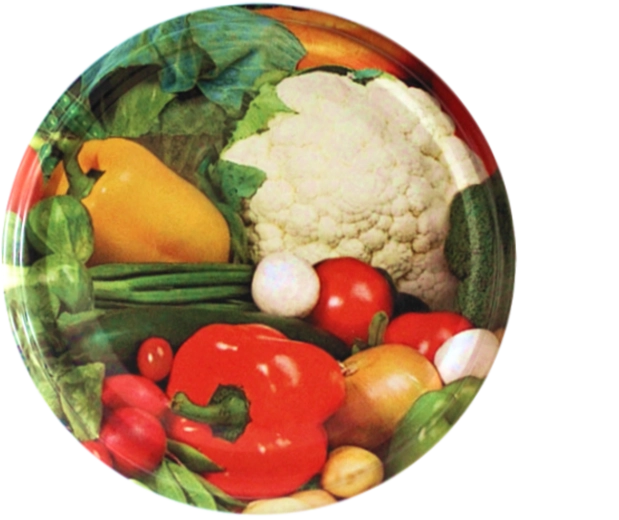 Couvercles de stérilisation Ø 82 avec motif de chou-fleur, 100 pcs