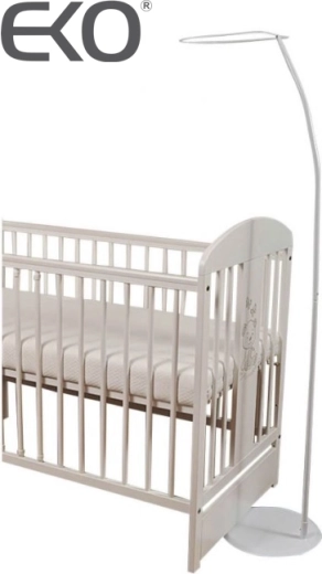 EKO support de baldaquin autoportant en métal, blanc, 1,6 m