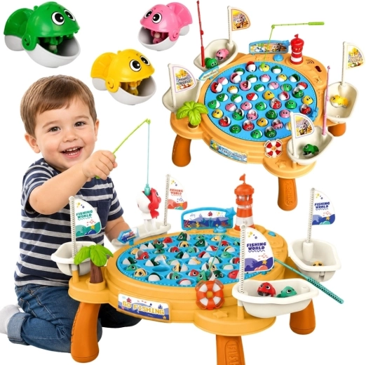 Jeu de pêche magnétique interactif Woopie, bateau pirate