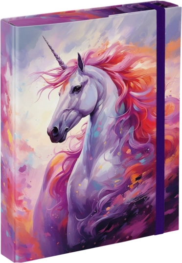 Baagl chemise pour cahiers scolaires A5 Royaume Licorne