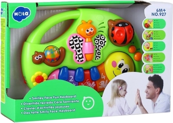 Clavier musical pour enfants Hola SmilyPlay avec visage joyeux