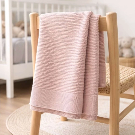 Couverture en bambou NANNA bamboo pink