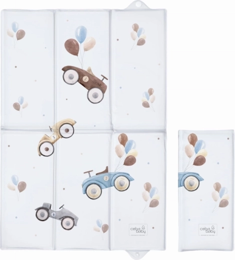 Matelas à langer de voyage CEBA BABY Retro Cars 40 × 60 cm