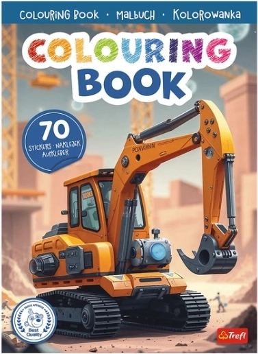 Coloriage d'engins de chantier avec autocollants