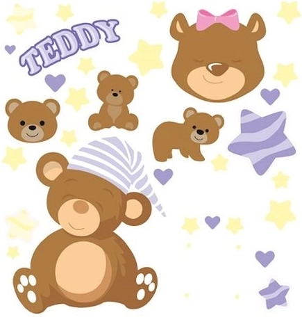 WIKORIA transferts thermocollants DTF 15 × 20 Teddy